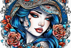 a blue nose tattoo idea