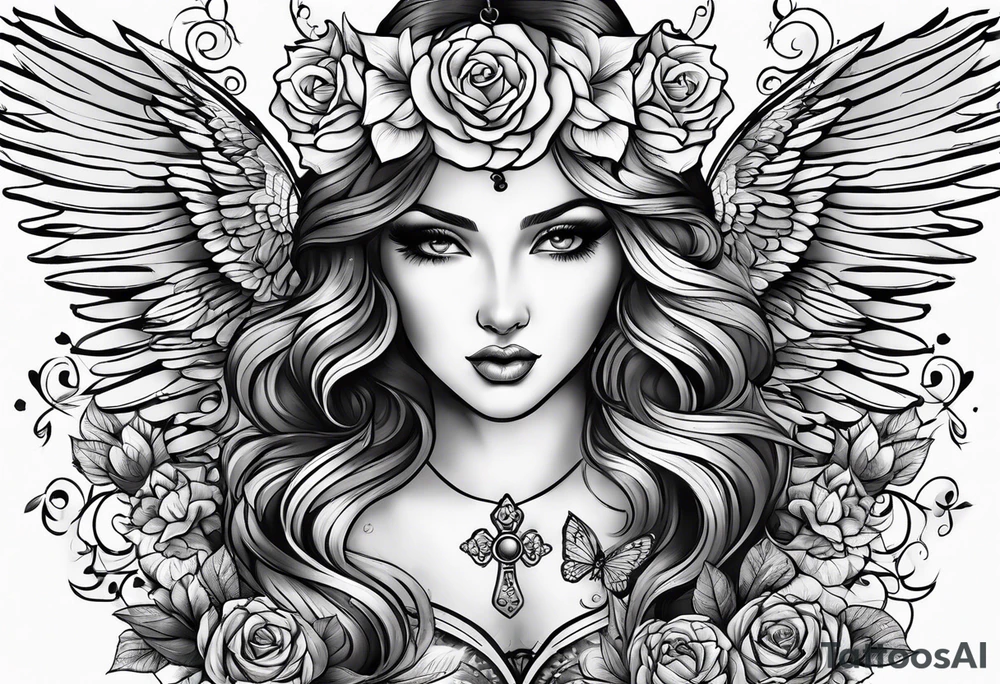""my sweet angel"" tattoo idea