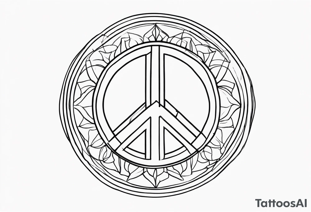 mindfulness peace freedom tattoo idea