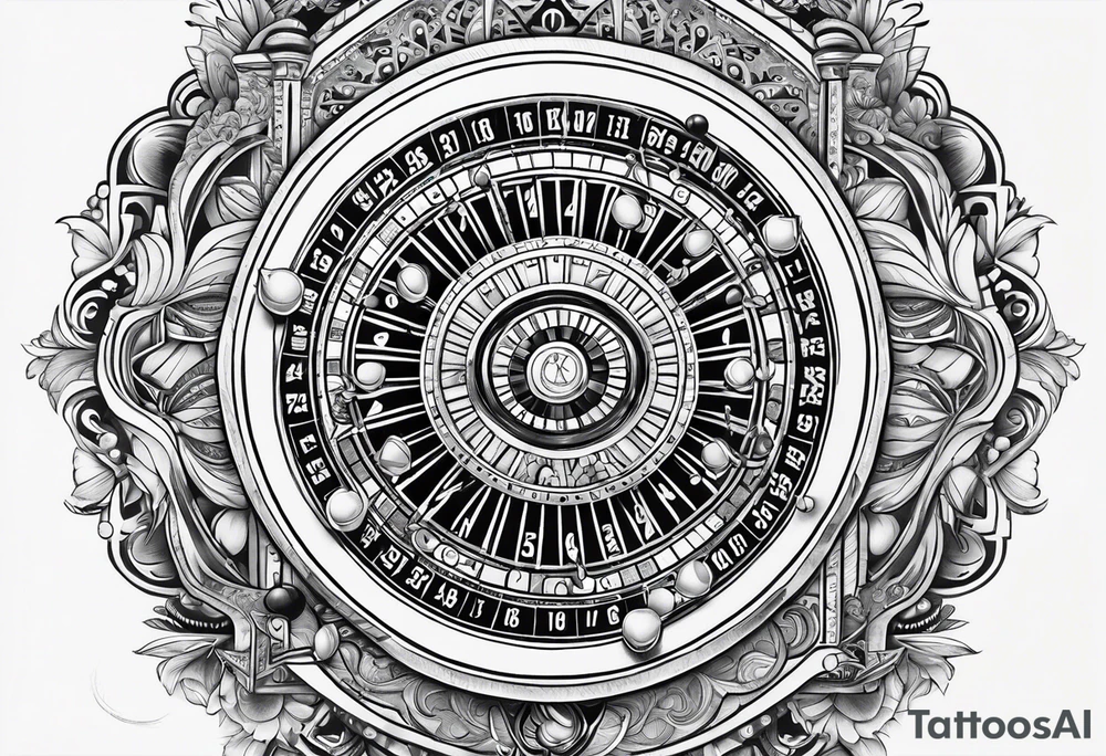 Roulette tattoo idea