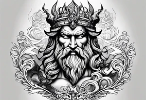 poseidon water tattoo tattoo idea