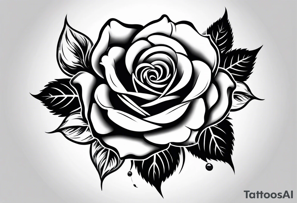 Rose elegant spine tattoo tattoo idea