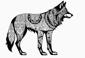 Limbo wolf for a male tattoo tattoo idea