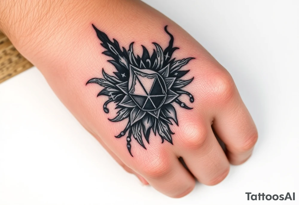 Design a tattoo based on dark romance tattoo idea