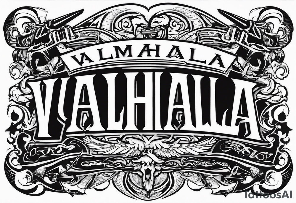 Valhalla military tattoo idea