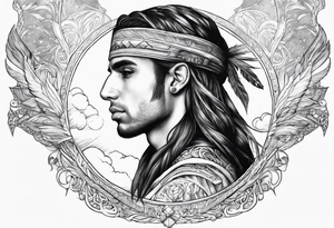 arcangel in the sky tattoo idea