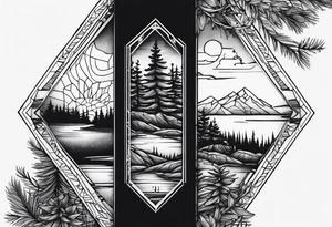 maine wilderness tattoo idea