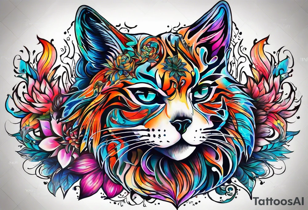 Фентезі, тризуб, прапор України tattoo idea