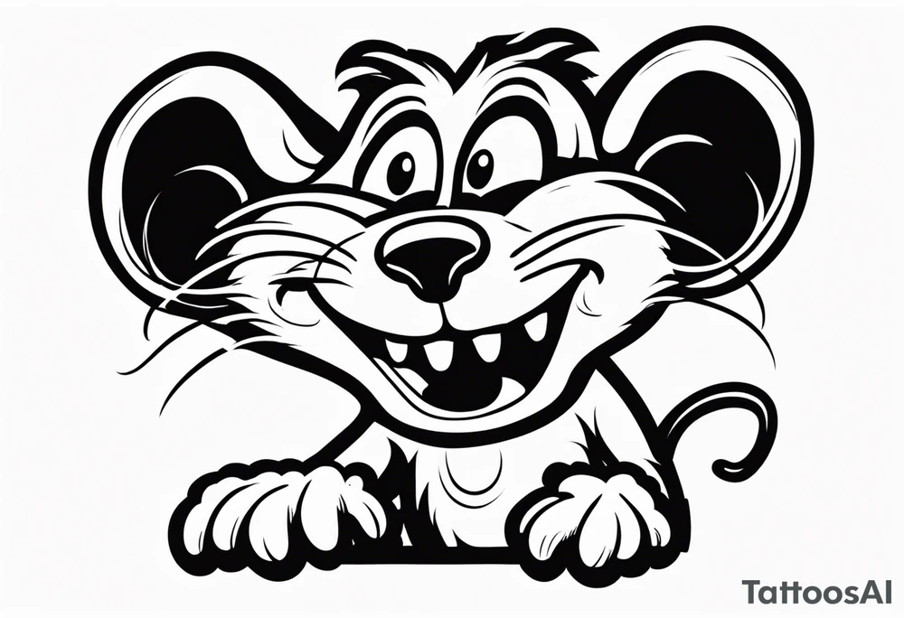 Rat fink tattoo idea