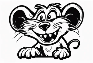 Rat fink tattoo idea