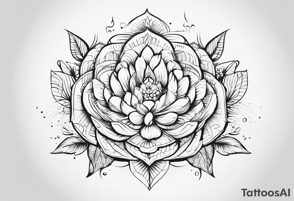 две веточки под ключицы с луной посередине tattoo idea