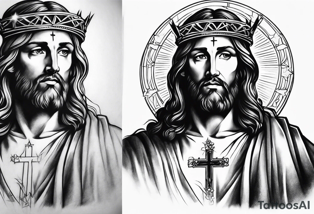 Religious tattoo representing 
Christ tattoo idea