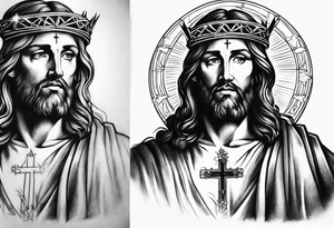 Religious tattoo representing 
Christ tattoo idea