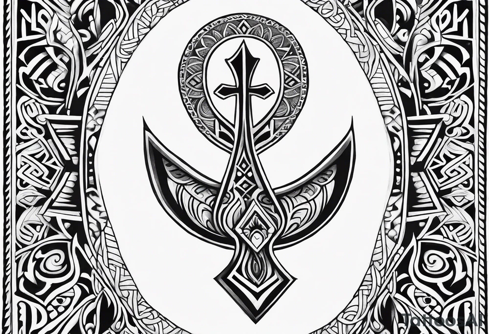 ankh, maori tattoo idea