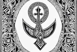 ankh, maori tattoo idea