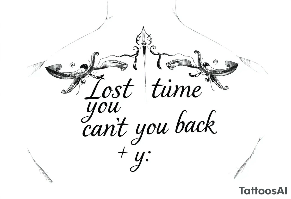 Lost time you can't get back tattoo idea