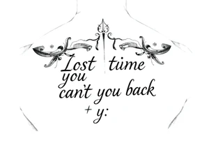Lost time you can't get back tattoo idea