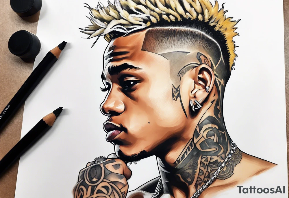 Xxxtentacion tattoo idea