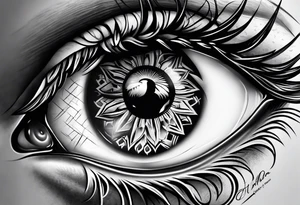 His eye is on the sparrow tattoo idea