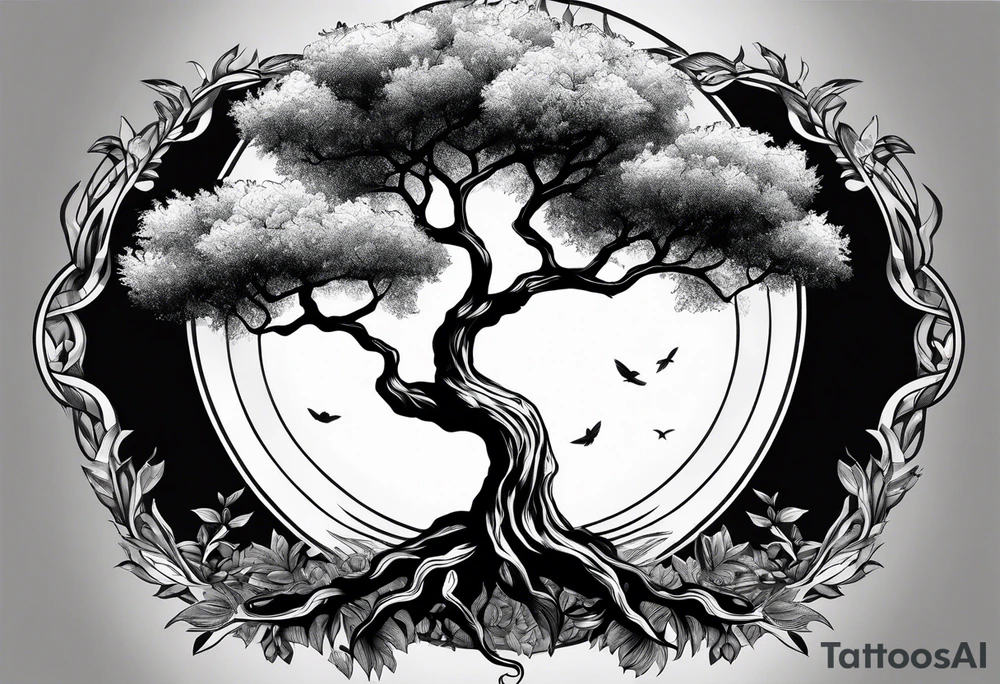 a cosmi olive tree tattoo idea