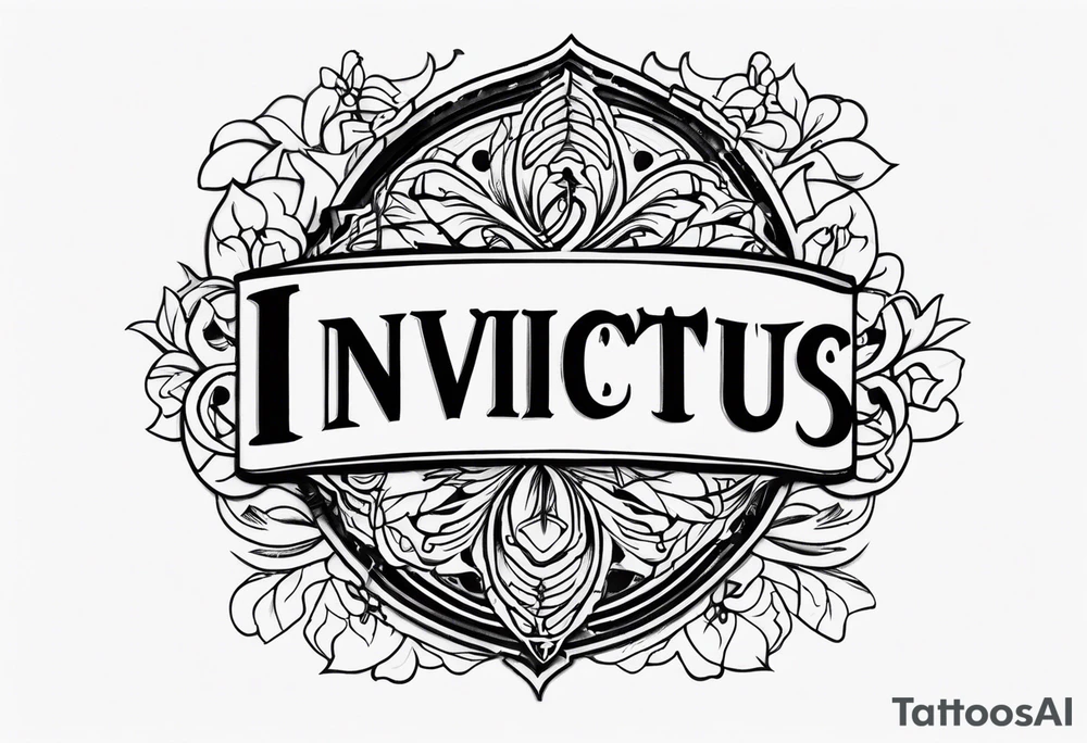 Invictus tattoo idea