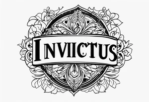 Invictus tattoo idea