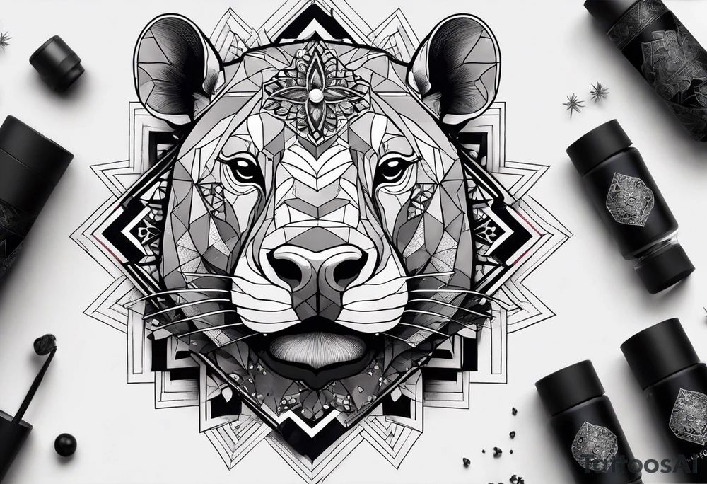Very asymmetrical, +geometric pattern, with realistic full moon, with hippo,+tribal, +geometric, +inkart , +blackwork, +grey scale, + sketch
with wintersweet flower bud, +inkart touch, +for men, detailed , combined favourite , tattoo idea