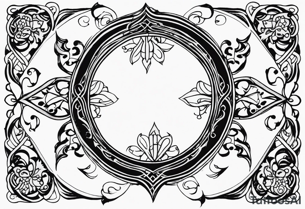 English scroll tattoo idea