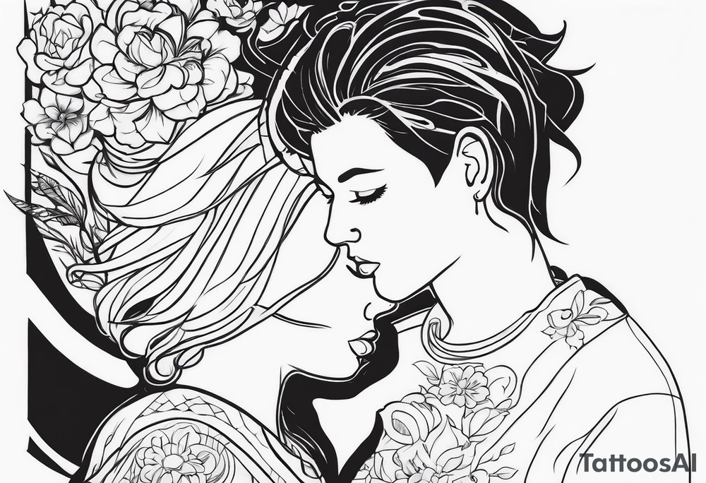 Girl dad dedication tattoo idea