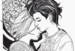 Girl dad dedication tattoo idea