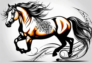horse tattoo idea