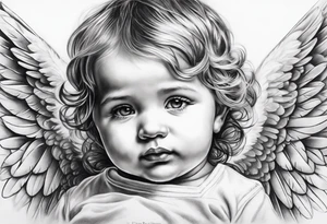 Baby angel tattoo idea