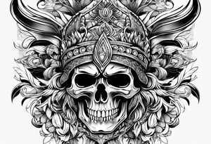 Armor, tribal, skulls tattoo idea