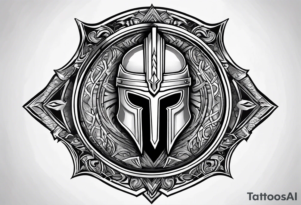 Spartan shield with lambda tattoo idea