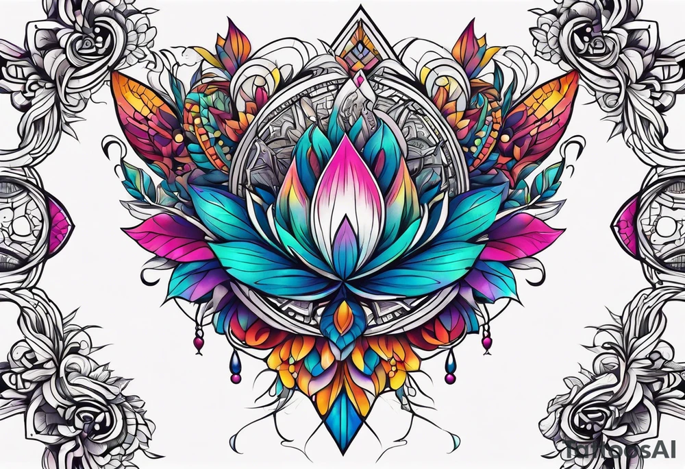 psychedelic tattoo idea