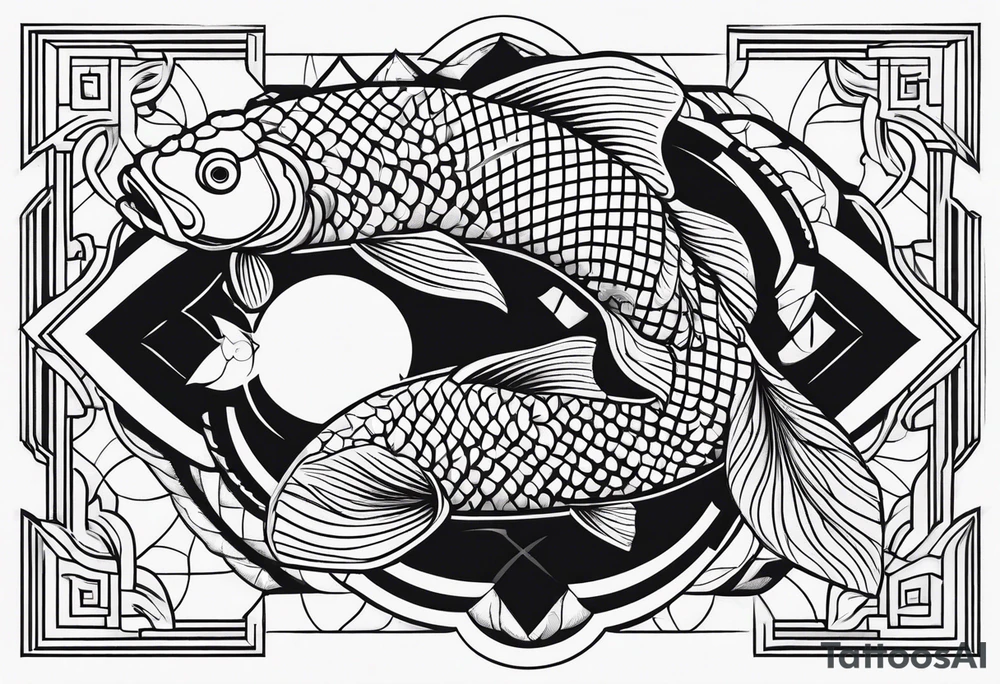 koi fish tattoo idea