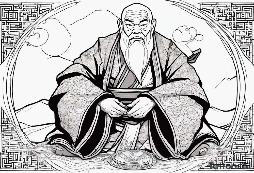 uncle Iroh from Avatar the legend of aang tattoo idea