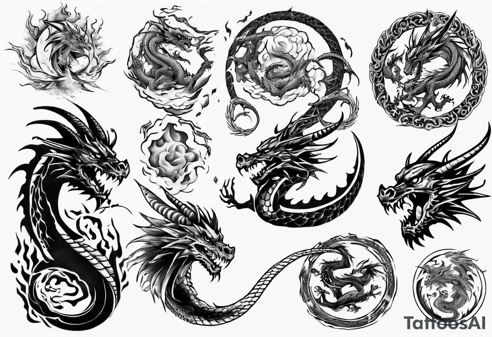 Dragon Fire tattoo idea
