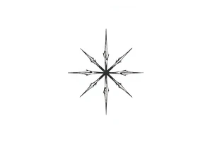 Abstract asterisk tattoo idea