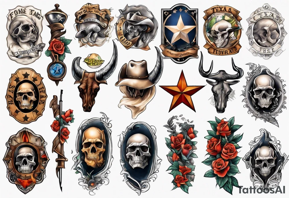 Texas forearm tattoo idea