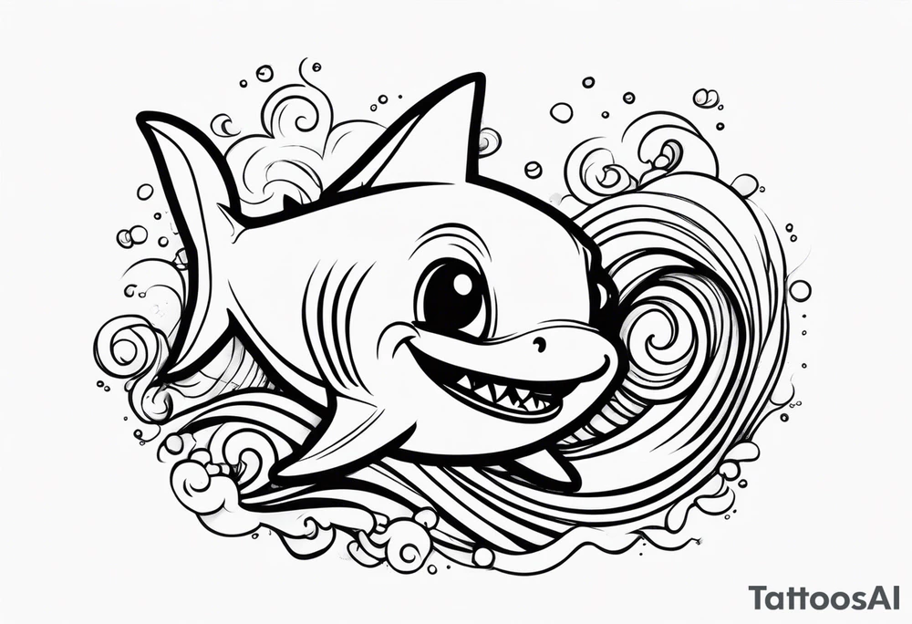 Baby shark tattoo idea