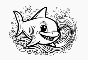 Baby shark tattoo idea