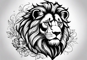 little lion tattoo idea