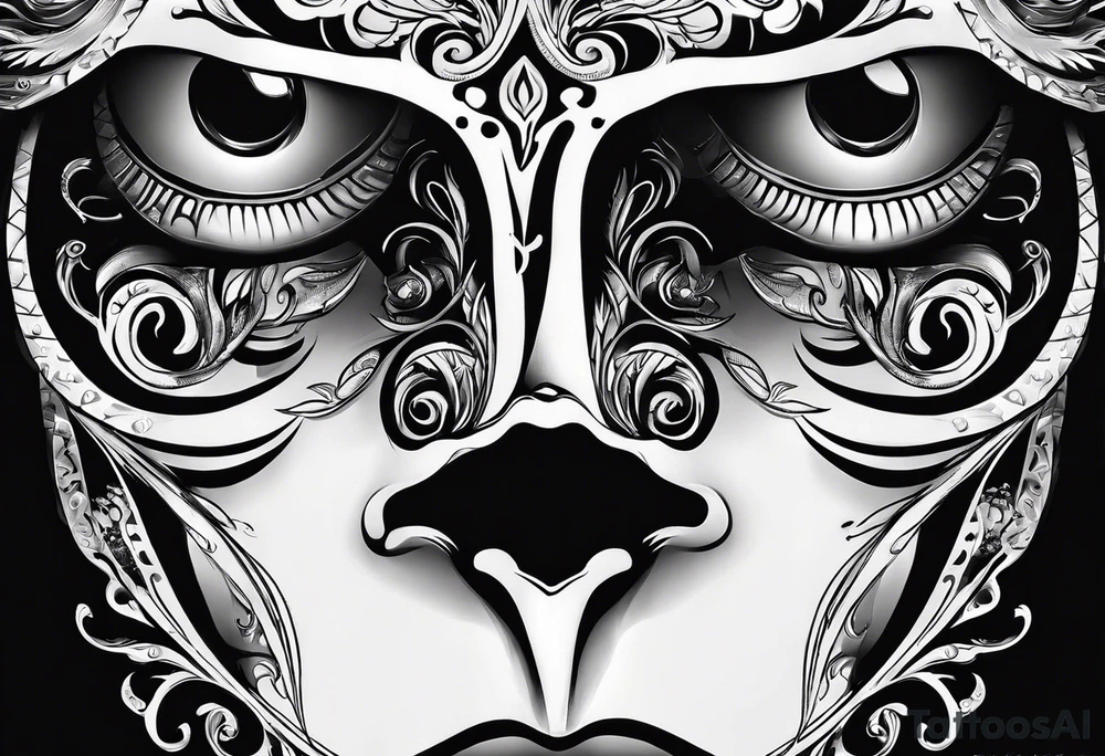 Scream mask tattoo idea