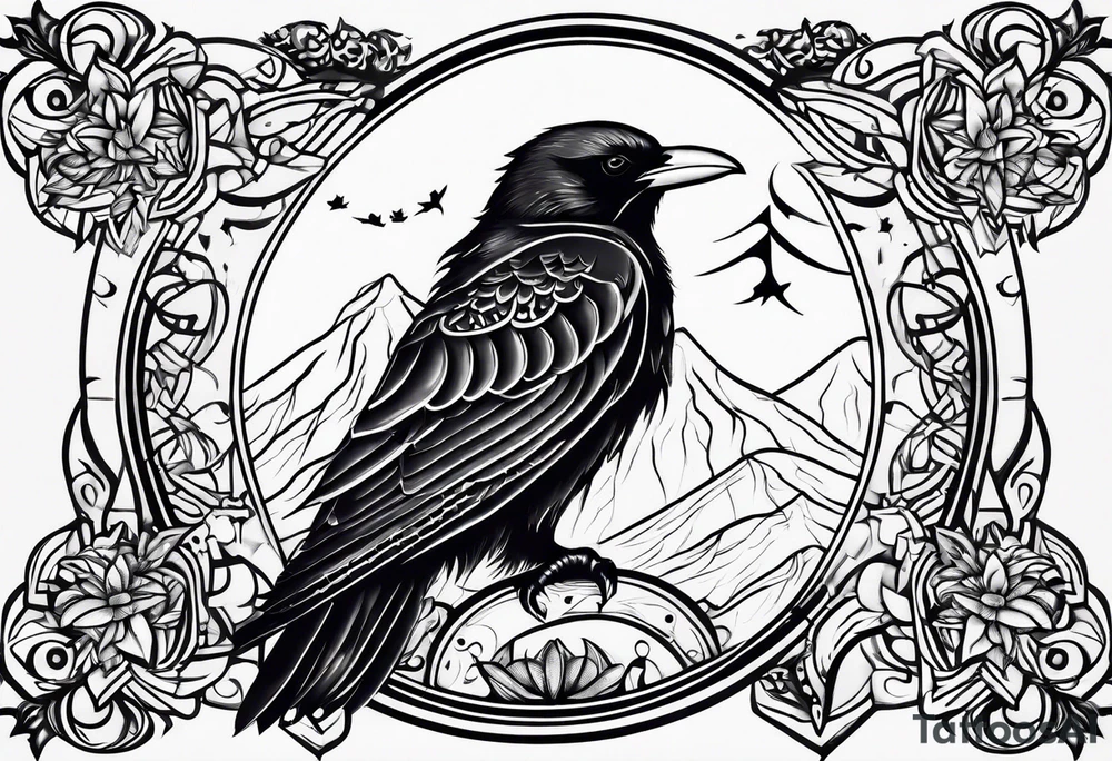 Huginn and muninn tattoo idea