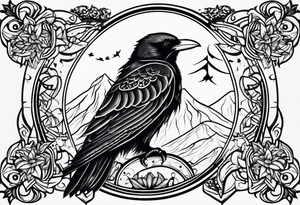 Huginn and muninn tattoo idea