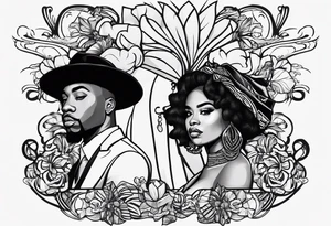 Dejuan & Jeshonda 
est. 2024
written in cursive tattoo idea