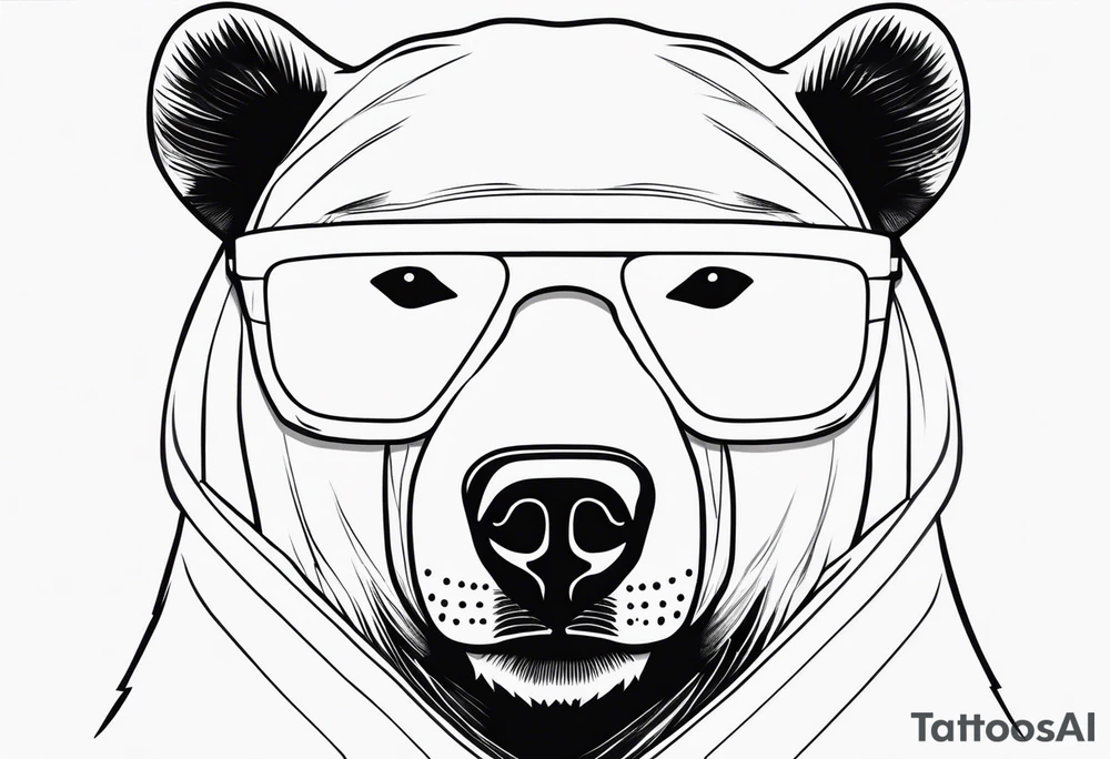 Invisible man bear tattoo idea
