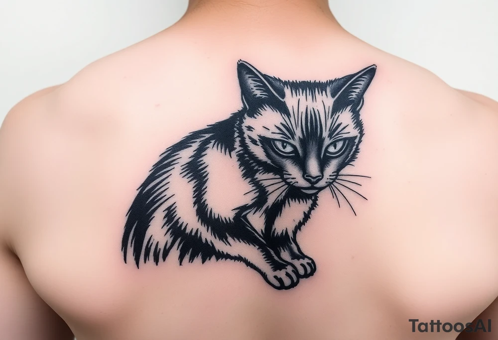 Black Cat tattoo idea