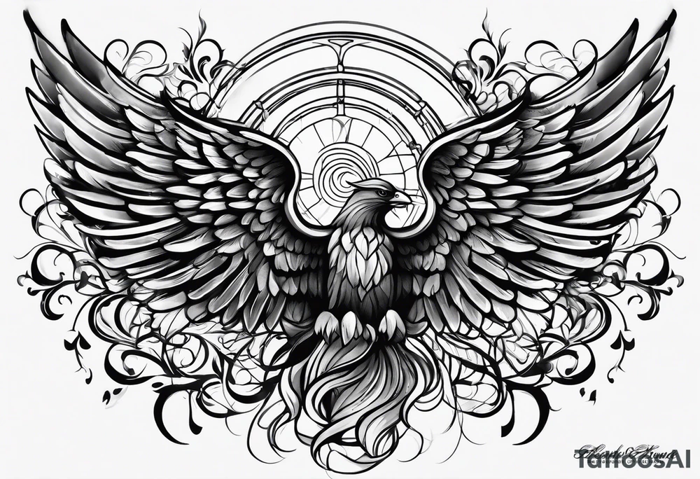 angel wing tattoo idea